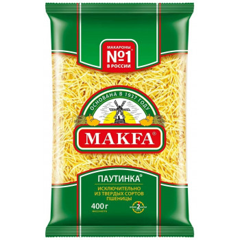 Макароны (МАКФА) Паутинка Вермишель А 400гр