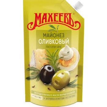 Майонез Махеевъ Оливковый 67% 380г. дой-пак 