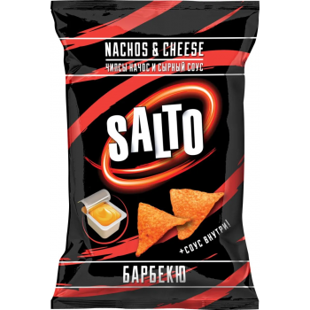 Чипсы Кукурузные "Salto" 100г Барбекю + соус