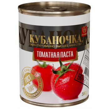 Томатная паста 380гр (КУБАНОЧКА)