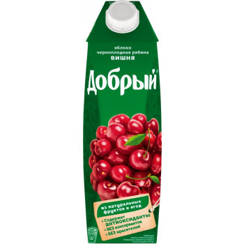 Нектар Добрый Яблоко Вишня Черноплодная рябина 1 л