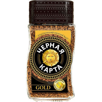 Кофе растворимый Черная Карта Gold, 95 г