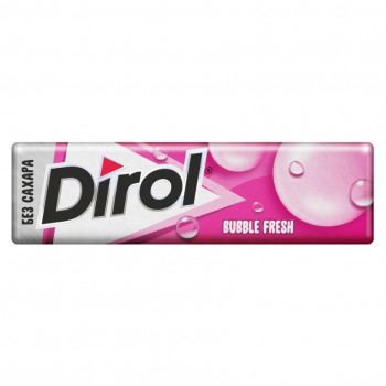 Жевательная резинка Dirol со вкусом мяты и фруктов, 13.6г