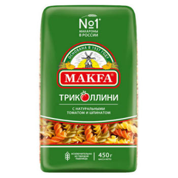 Макароны  МАКФА 1300-42 Триколлини Спирали 450гр