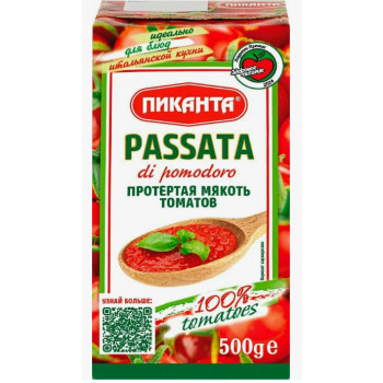 Протертая мякоть томатов 500гр ПИКАНТА Тетра Пак
