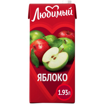Нектар Любимый Яблоко 1.93л