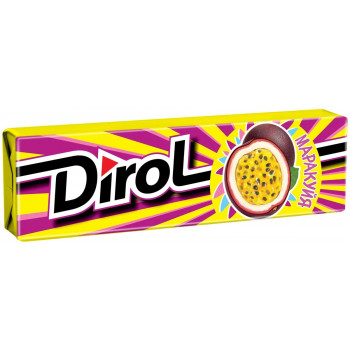 Жевательная резинка Dirol Маракуйя, 13.6г