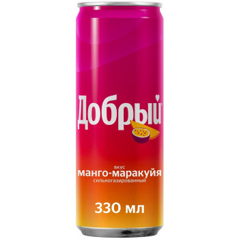 Напиток газированный Добрый Манго-Маракуйя 0,33л
