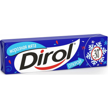 Жевательная резинка Dirol Морозная мята, 13.6г