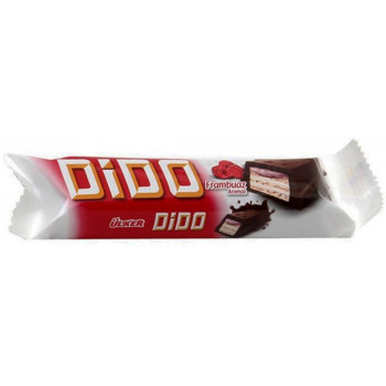 Батончик вафельный с мол. шок. и кремом и малиной DiDO Raspberry, 37г.