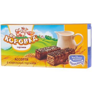 Торт Коровка 200гр. 1х6  Ассорти (126)
