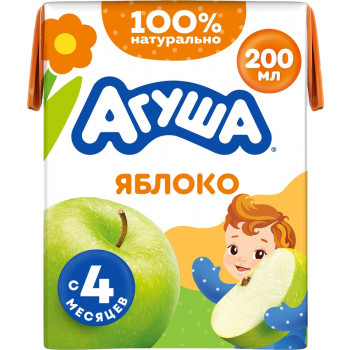 Агуша Сок Осв Яблоко 200мл