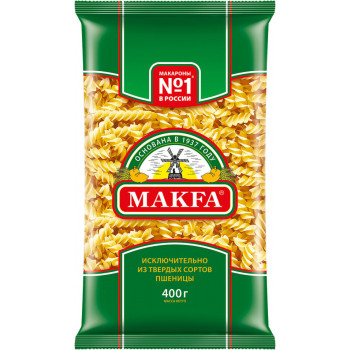 Макароны (МАКФА) Спирали группа А 400гр