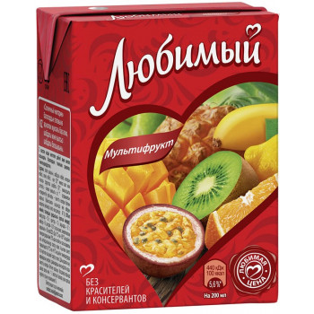 Нектар Любимый Тропический микс 0.2л