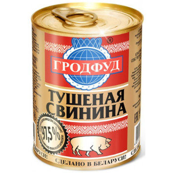 Свинина тушеная ГОСТ 338г ключ  (Грод Фуд)
