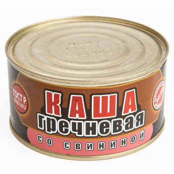 Каша Гречневая со Свининой №8  325г  ГОСТ (СКОПИНСКИЙ)