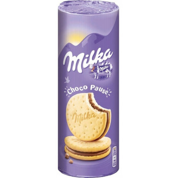 Печенье Milka Choco Pause печенье с начинкой  молочным шоколадом, 260г