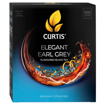 Curtis чай  Elegant Earl Grey 100 пак по 1.7г черный