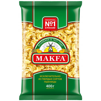 Макароны (МАКФА) Петушиные Гребешки группа А 400гр