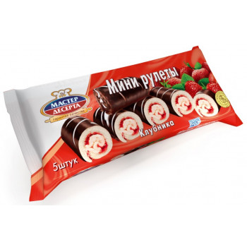 Мини-рулеты Клубника Мастер десерта, 175г