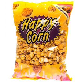Попкорн Happy Corn 200г. Двойная Карамель