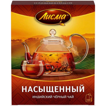Чай черный Лисма Крепкий, 100 х 2 г