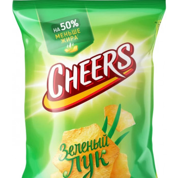 Чипсы картофельные Cheers Зеленый Лук, 70г