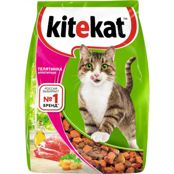 Кош. Корм сухой (Kitekat) Телятина аппетитная 1,9кг