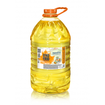 Масло подсолнечное рафинированное 5л EFKO FOOD Classic