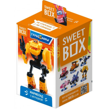 Мармелад с игрушкой Sweet Box Турбозавры, 10г