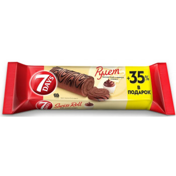 Рулеты "Севен Дейс" 300 г. Какао