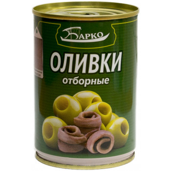 Оливки с Анчоусом 12х280гр (БАРКО)