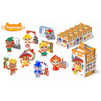 Мармелад Sweet BOX Пушистики супергерои с игрушкой (коллекция 4), 10г