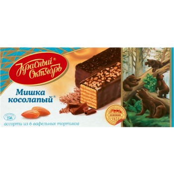 Торт Мишка Косолапый 250гр. Вафельный