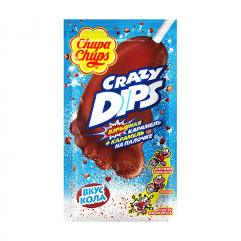 Карамель Chupa Chups Crazy Dips со вкусом Колы, 14 г