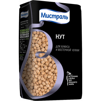 Горох Турецкий НУТ 450гр (МИСТРАЛЬ)