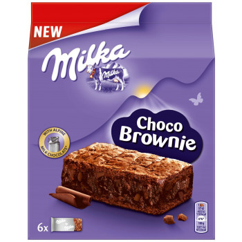 Милка пирожное 150г. 1х13 Choco Brownie / Шоколадный бисквит с кусочками шоколада (П-80)