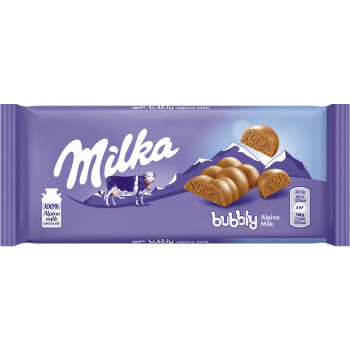 Милка 90г. Bubbly  Шок. пористый