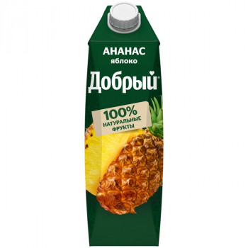 Нектра Добрый Ананас-Яблоко 1л