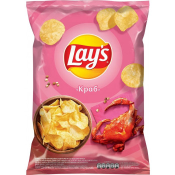 Чипсы картофельные Lay's 140 гр. Краб