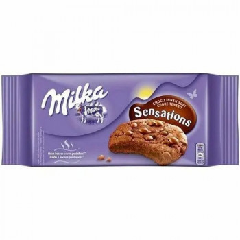 Милка печенье 156г. Soft Inside Cookies Шоколадное с кусочками молочного шоколада