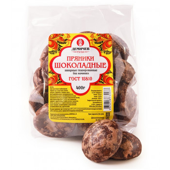 Пряники Щекино 400г.  Шоколадный