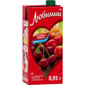 Напиток сокосодержащий Любимый Вишнёвая черешня 0.95л