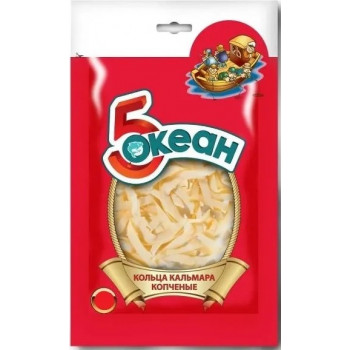 Кольца Кальмара Копчёный 5 Океан, 20г.