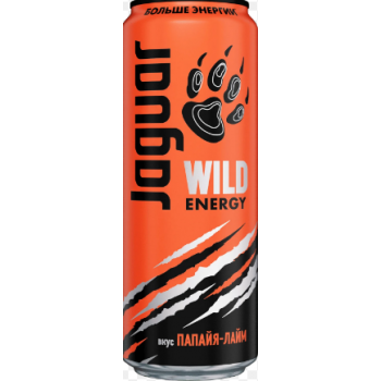 Ягуар Вайлд Энерджи Папайя-Лайм 0,45л ЖБ