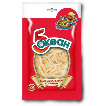 Кольца Кальмара Копчёный 5 Океан, 70г.