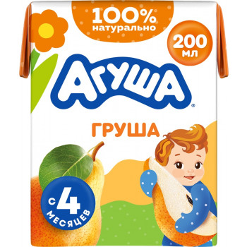 Агуша Сок Осв Груша 200мл 