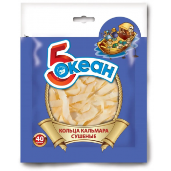 Кольца Кальмара Солёный 5 Океан, 40г.