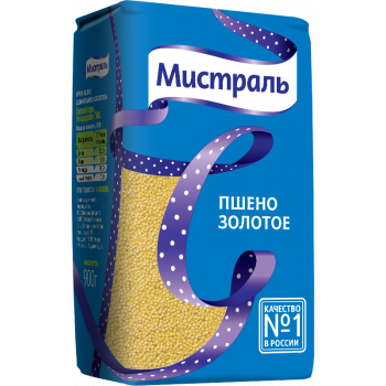 Пшено золотое 900гр  (МИСТРАЛЬ)