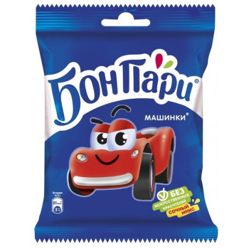 Мармелад Бон Пари жевательный Машинки со вкусом фруктов, 75г